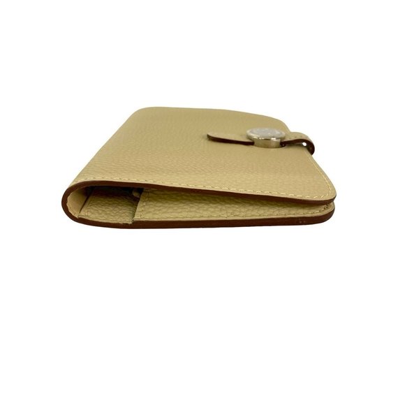 Unused, □L engraved HERMES Dogon Compact Togo Leather Bi-fold Wallet, Mini, I... - Picture 5 of 10